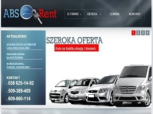 Nowoczesna firma oferująca wynajem aut.